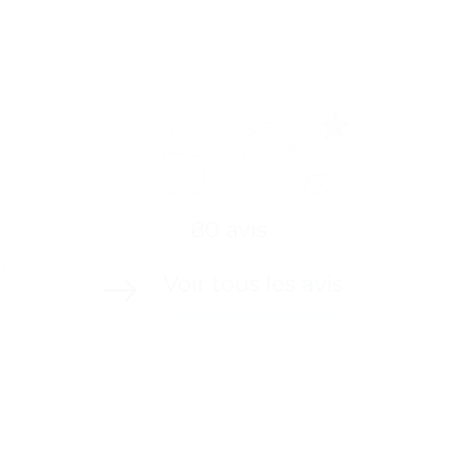 Avis clients: 5.0/5 étoiles sur 80 évaluations vérifiées